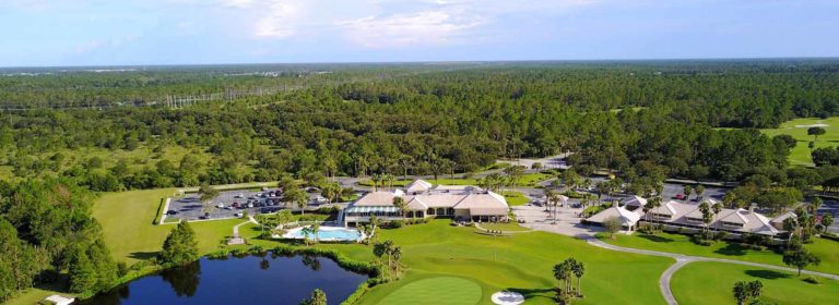 LPGA International Golf from above Daytona Beach