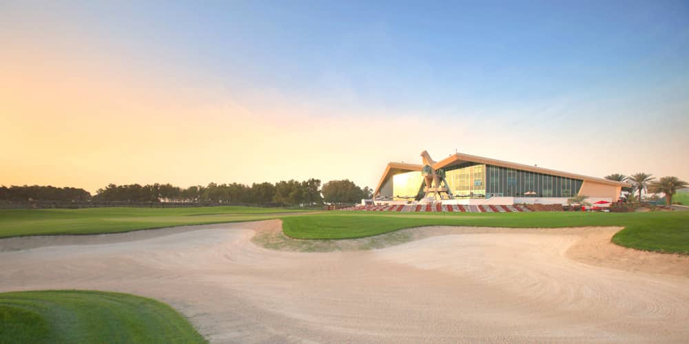 Abu Dhabi Golf Club Falcon Clubhouse view
