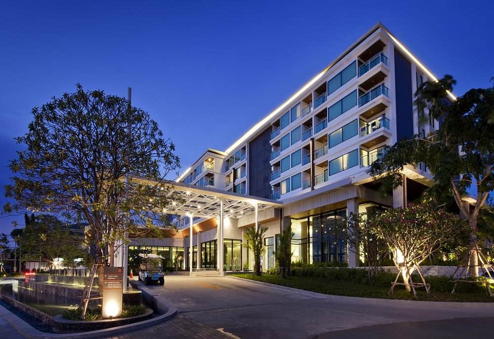 Exterior of the hotel