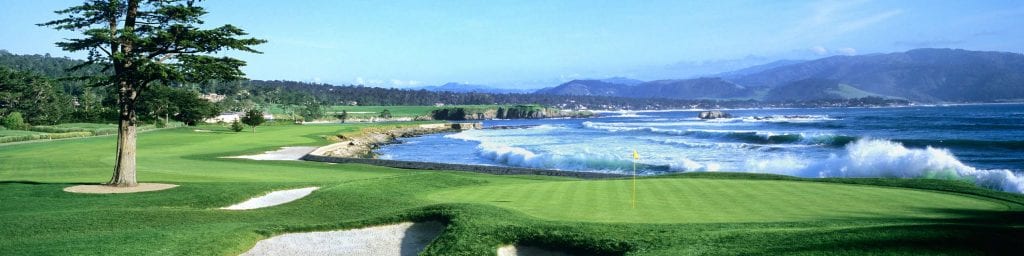 Pebble beach golf 18th hole