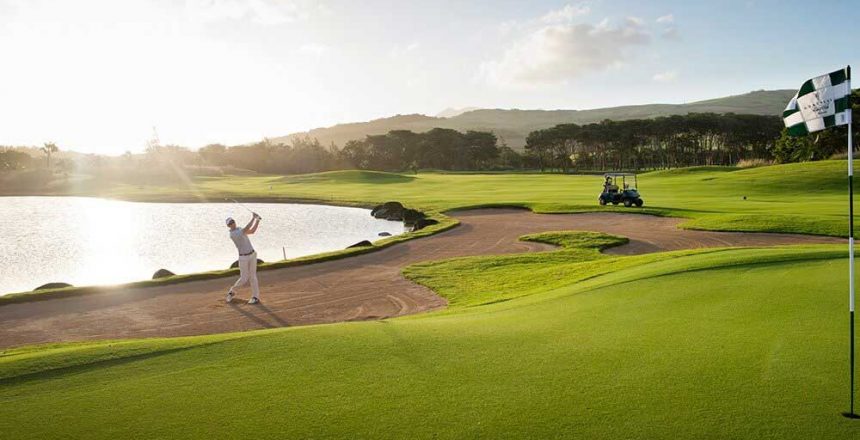Hole 11 at Heritage golf resort in Mauritius
