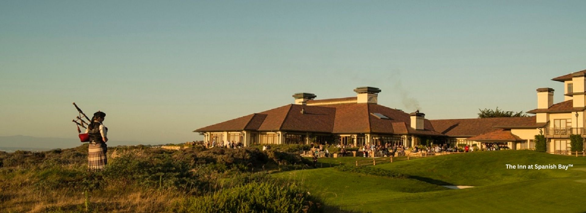 The Inn at Spanish Bay resort overlooking Pacific dunes in California