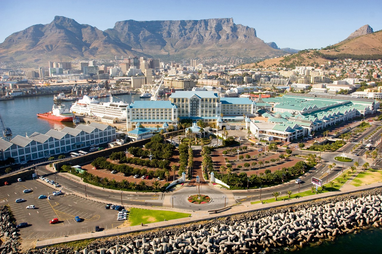 Cape Town's Waterfront with Table Mountain beyond